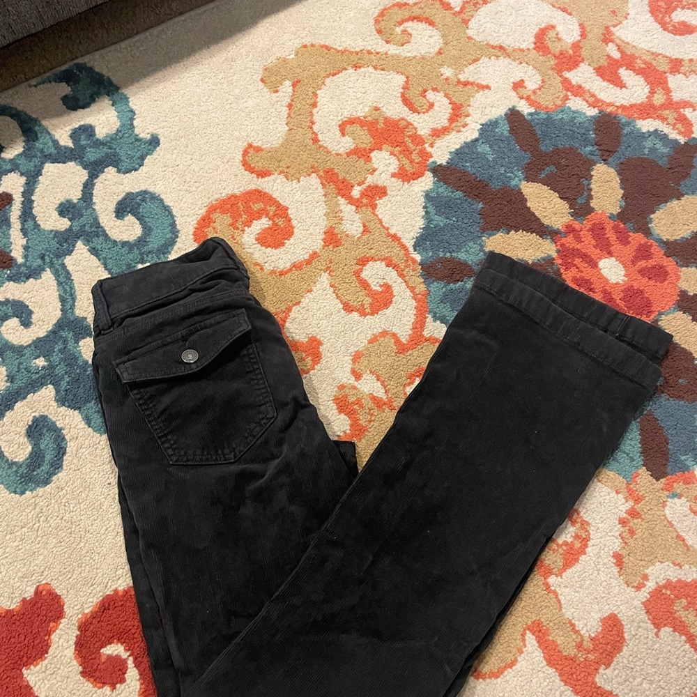 Black Women's Corduroy Bootcut Pants